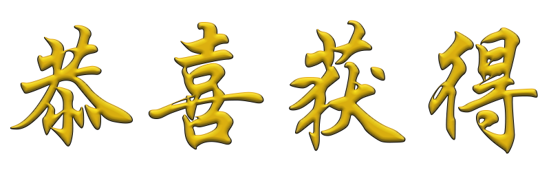 恭喜获得